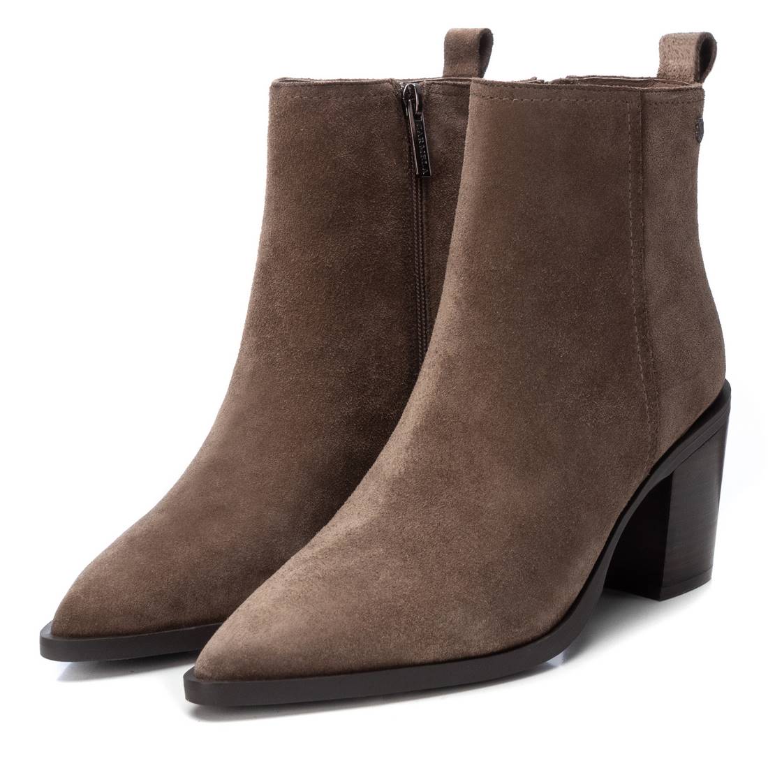 Carmela 16189503 bottines suède marron talon 9 cm