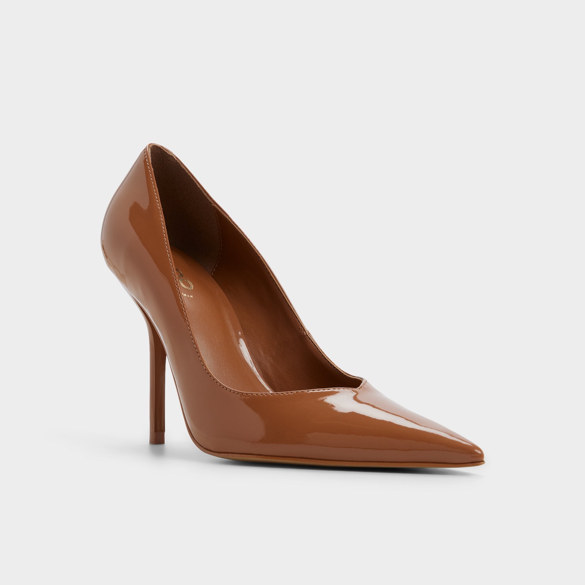 ALDO Emelie escarpins vernis marron brillant