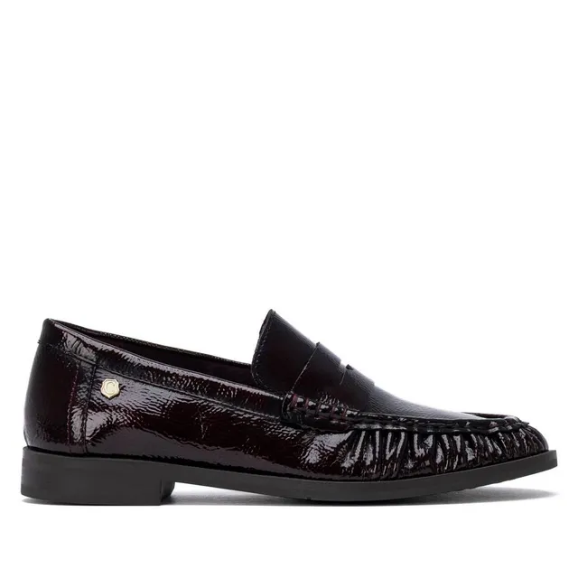 Carmela 16435701 mocassins femme bordeaux verni plat