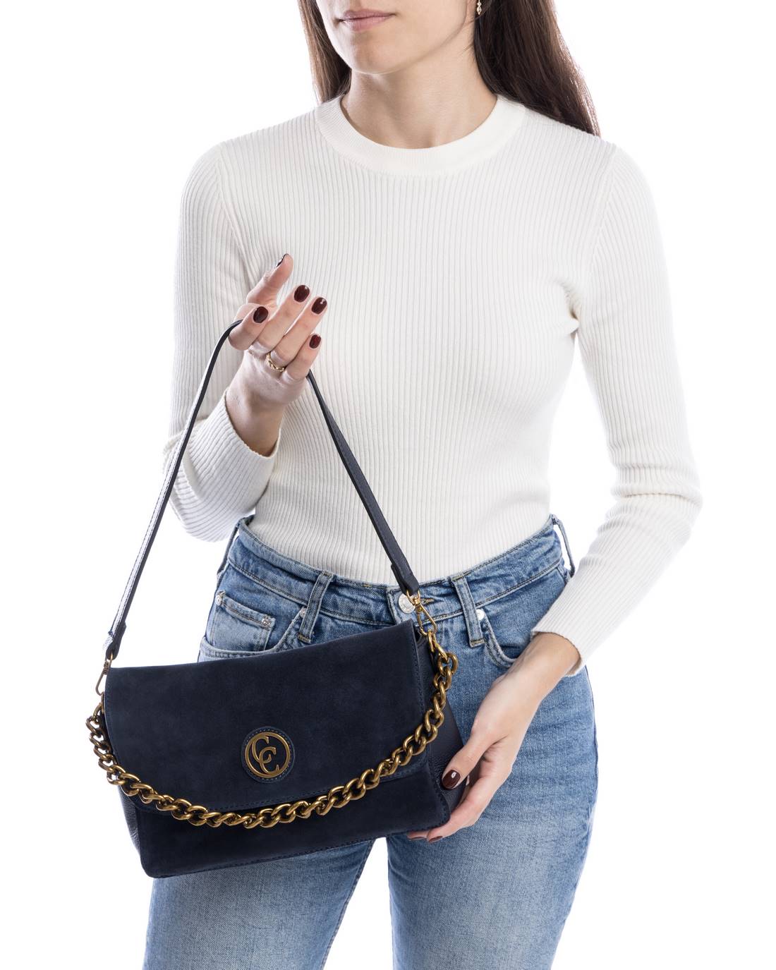 Carmela 18612301 petit sac bandoulière cuir bleu