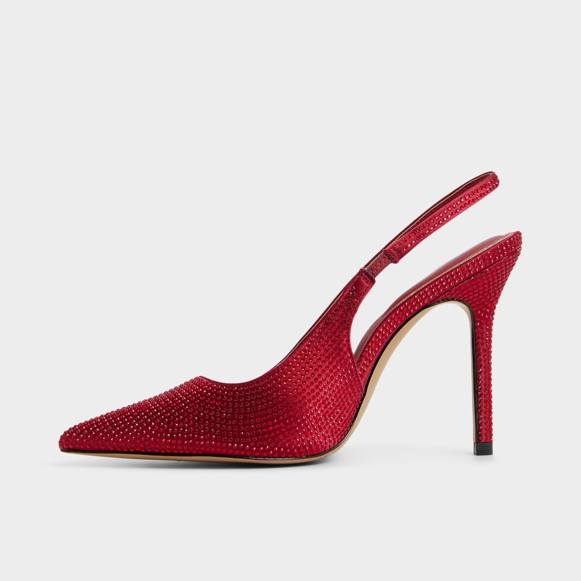 ALDO Lovebloom sandales slingback satin rouge