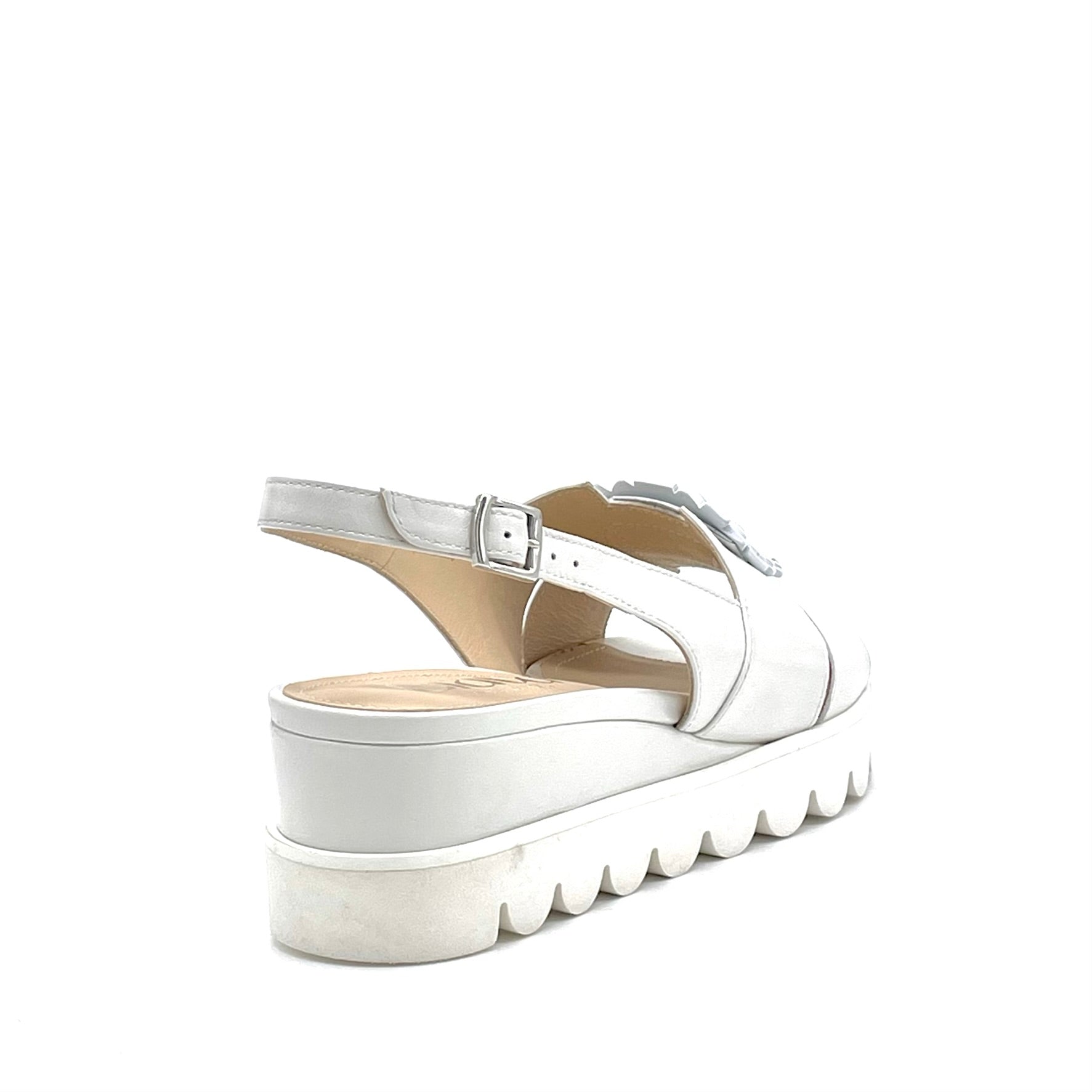 Elata 15176-1 sandale cuir lait bijou talon 5 cm