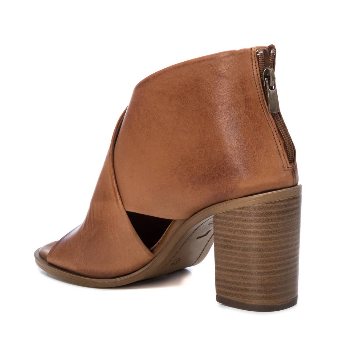 Carmela 16077001 sandale bottine femme marron cuir talon 8 cm