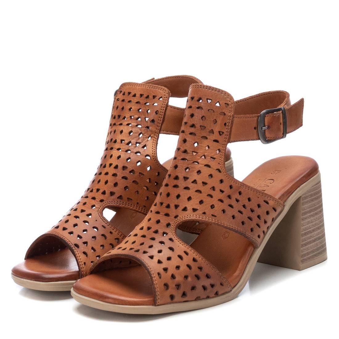 Carmela 16064902 sandales femme cuir marron talon 9 cm