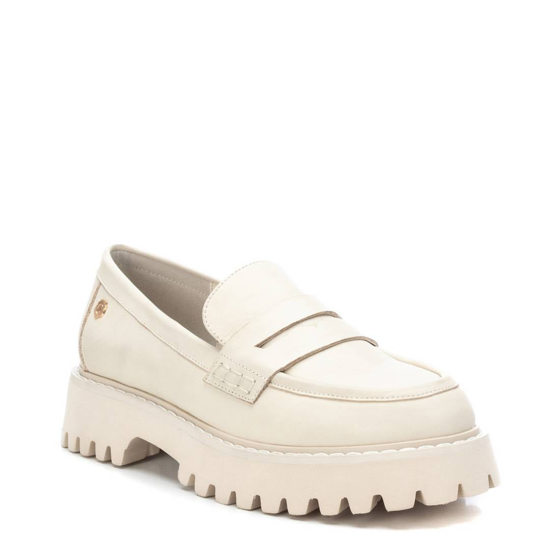 Carmela 161068 16106804 mocassin cuir blanc plat