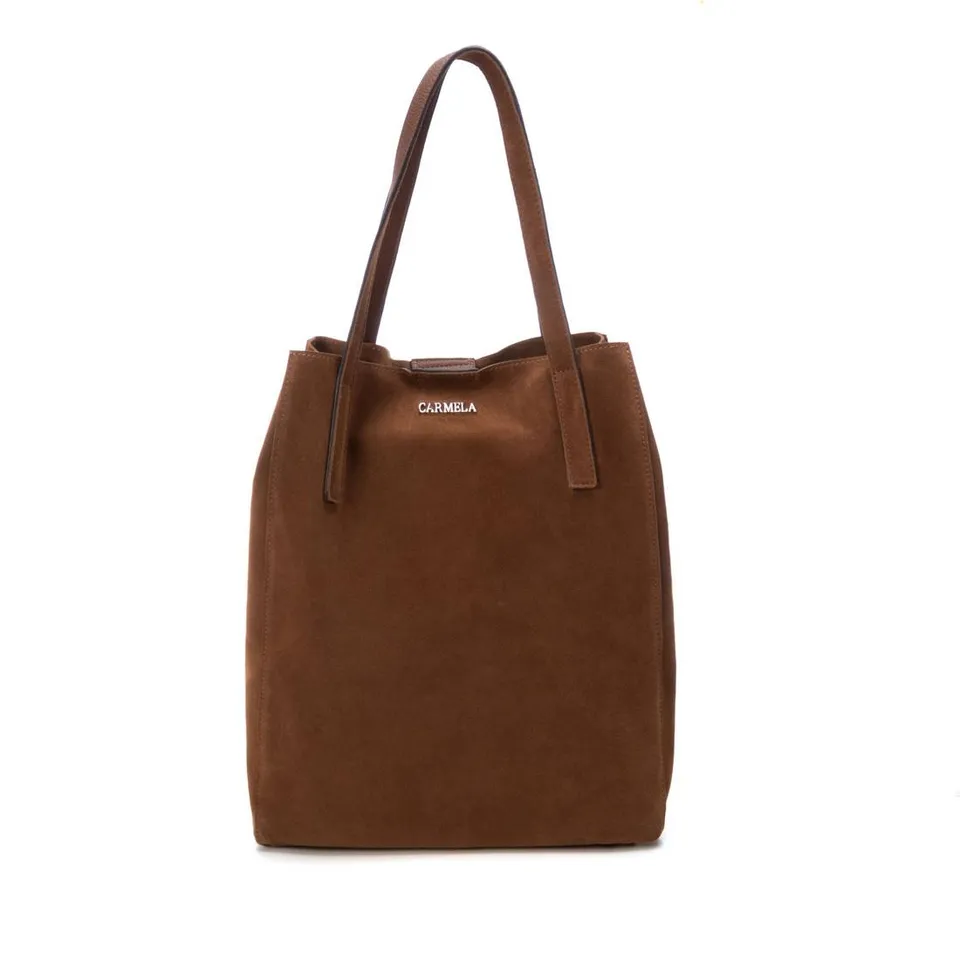 Carmela 18602204 sac cuir marron shopper