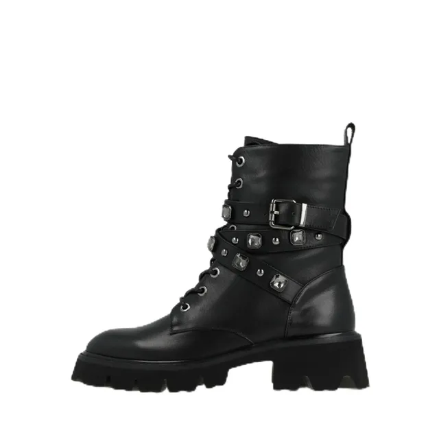 LODI A-VIS5680 bottines cuir noires fabriquées en Espagne