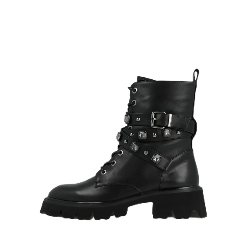 LODI A-VIS5680 bottines cuir noires fabriquées en Espagne