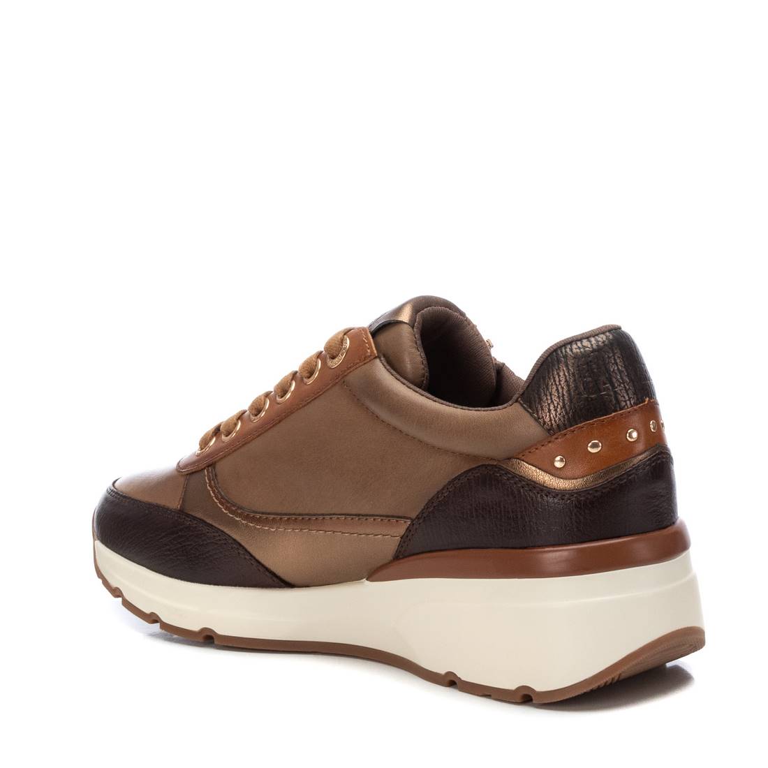 Carmela 16182505 sneakers femme marron cuir zip