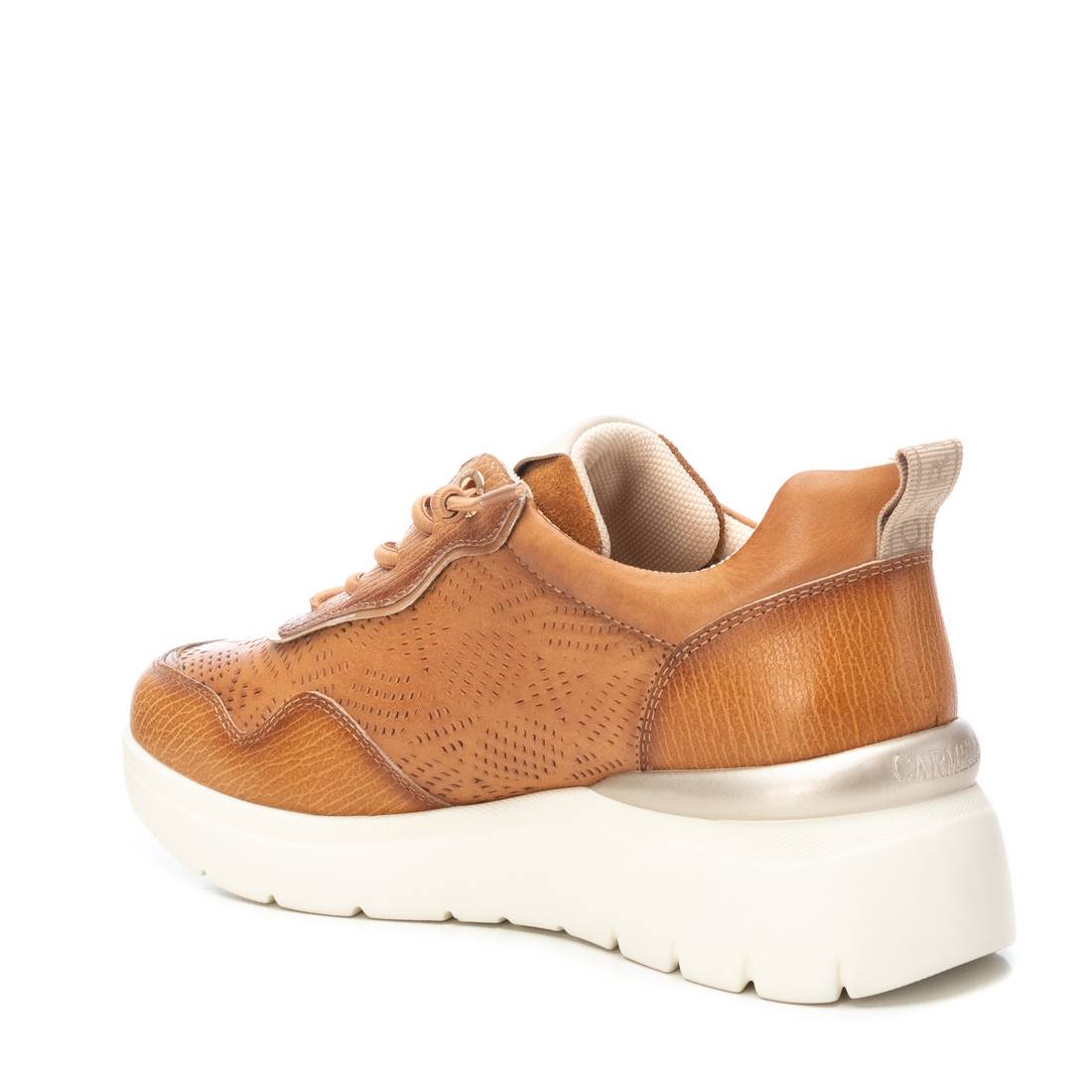 Carmela 16142303 basket cuir marron lacets