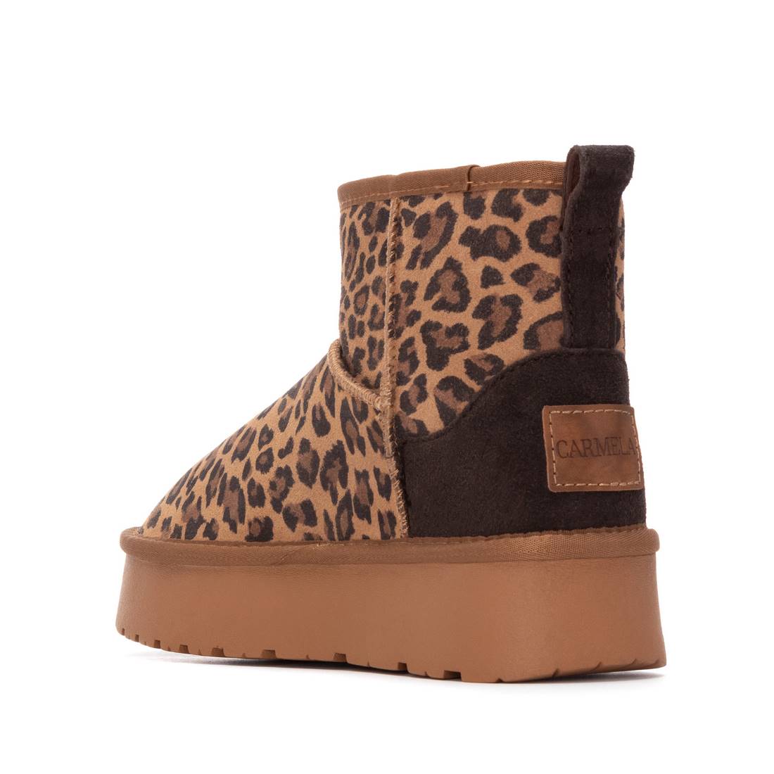 Carmela 16263206 bottine femme léopard fourrée
