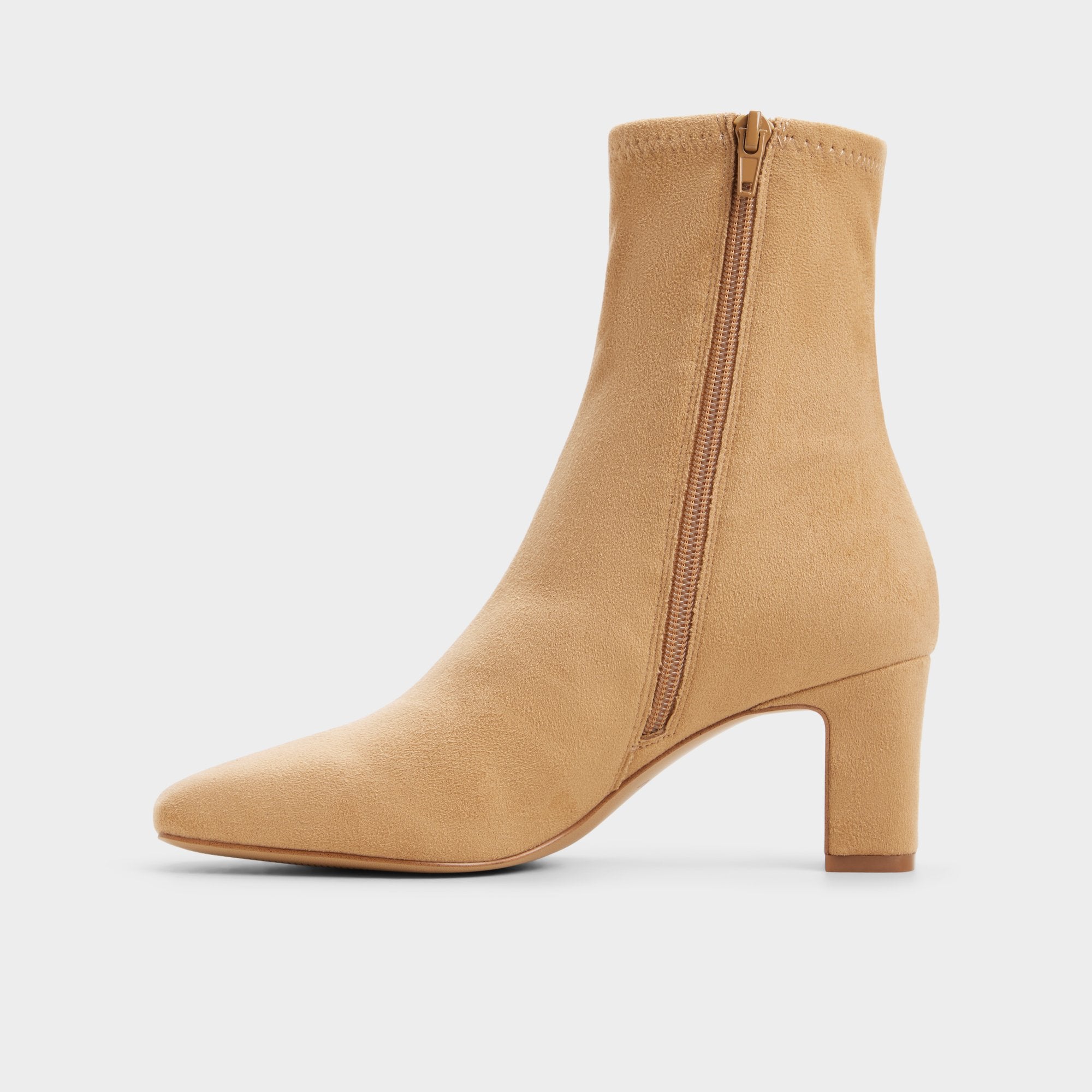 ALDO Kayia bottines beige suède talon bloc