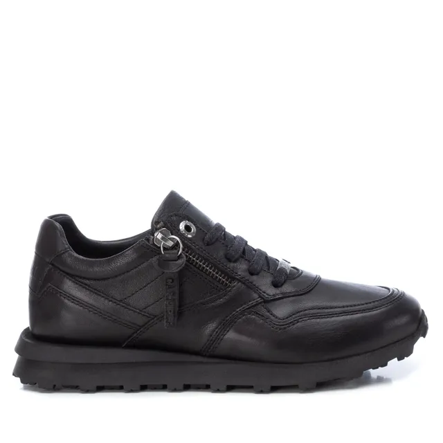 Carmela 16031603 sneaker cuir noir zip