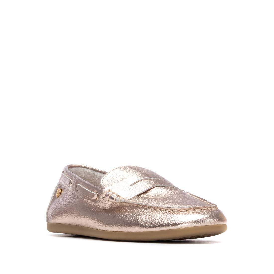 Carmela 16314406 mocassins cuir marron nude plat