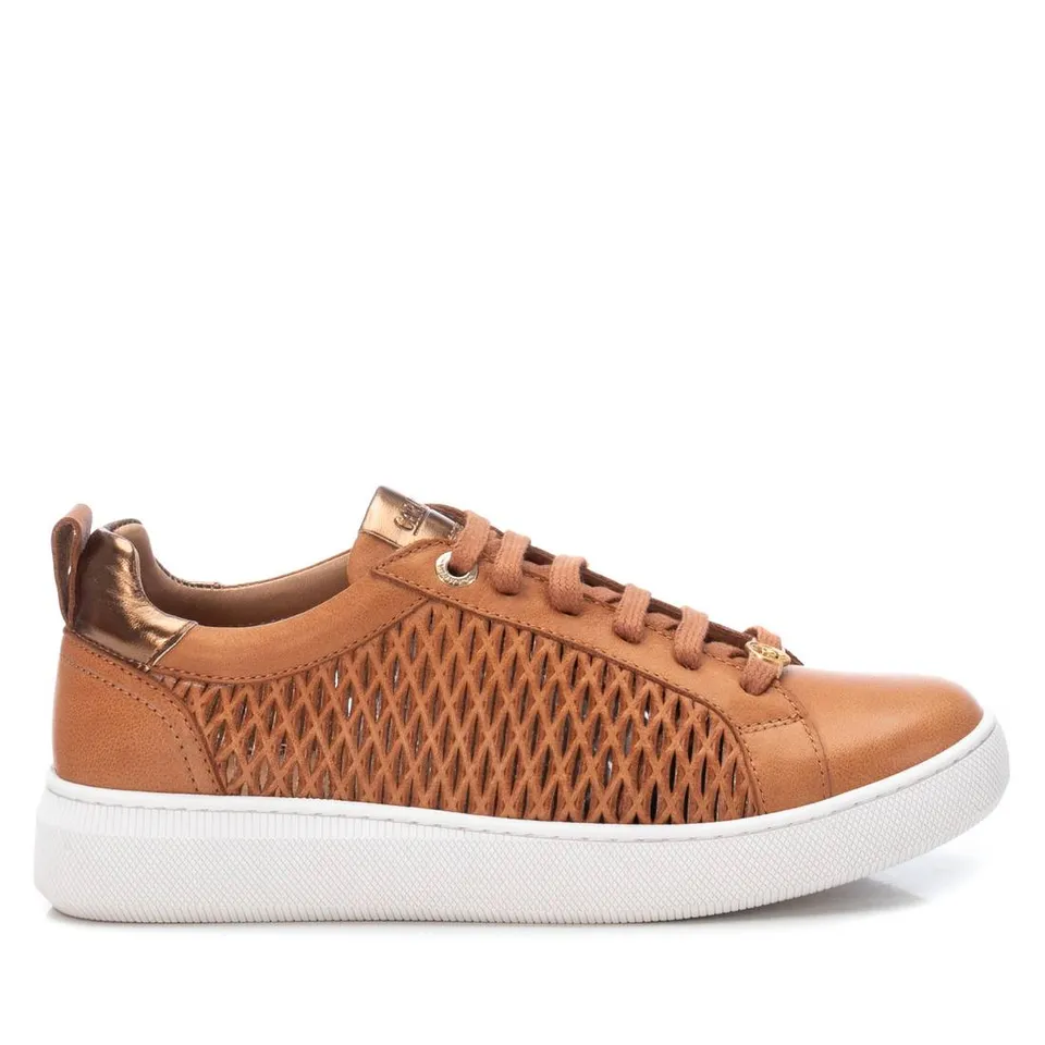 Carmela 16079701 sneaker femme marron cuir à lacets