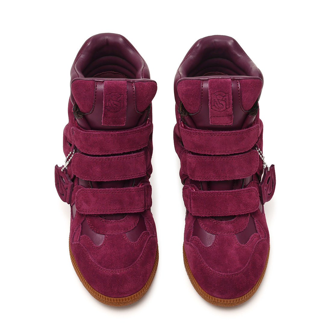 Steve Madden Mavis baskets montantes cerise daim