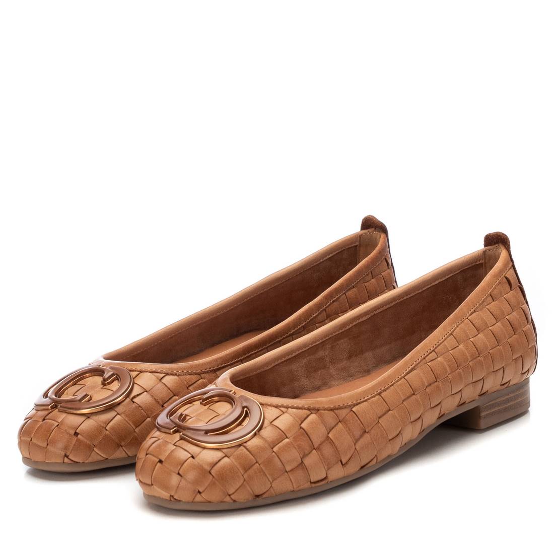 Carmela 16216901 ballerines cuir camel plates
