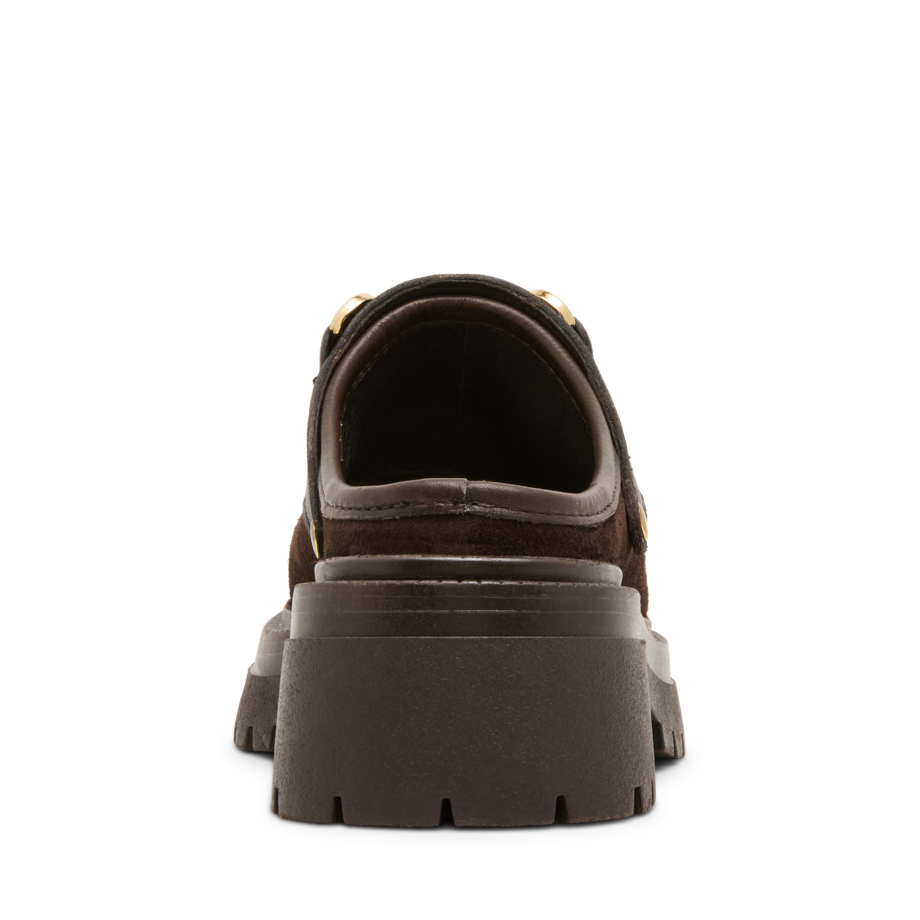 Steve Madden Erba mules sabots daim marron talon 4 cm