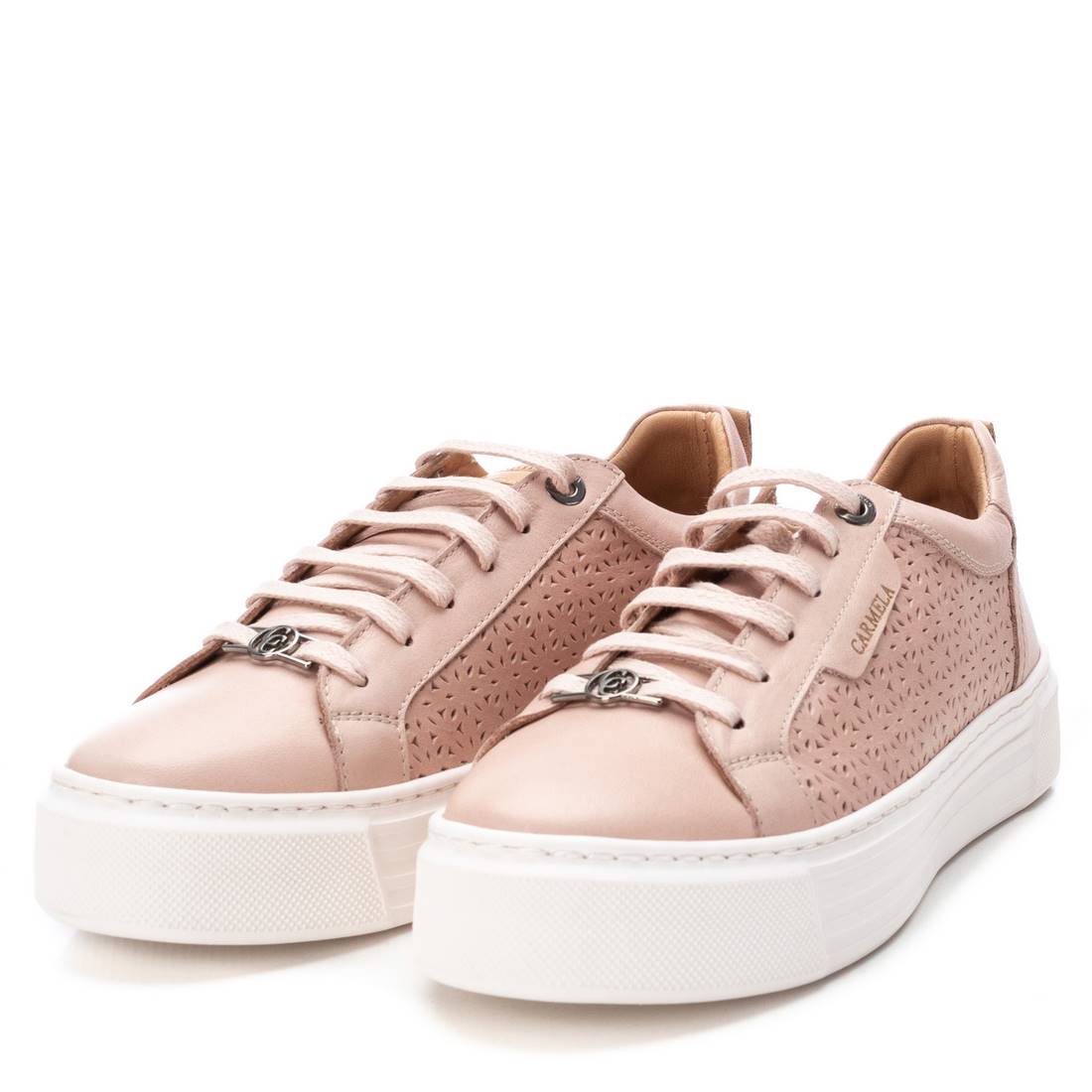 Carmela 16055801 sneakers cuir marron plates