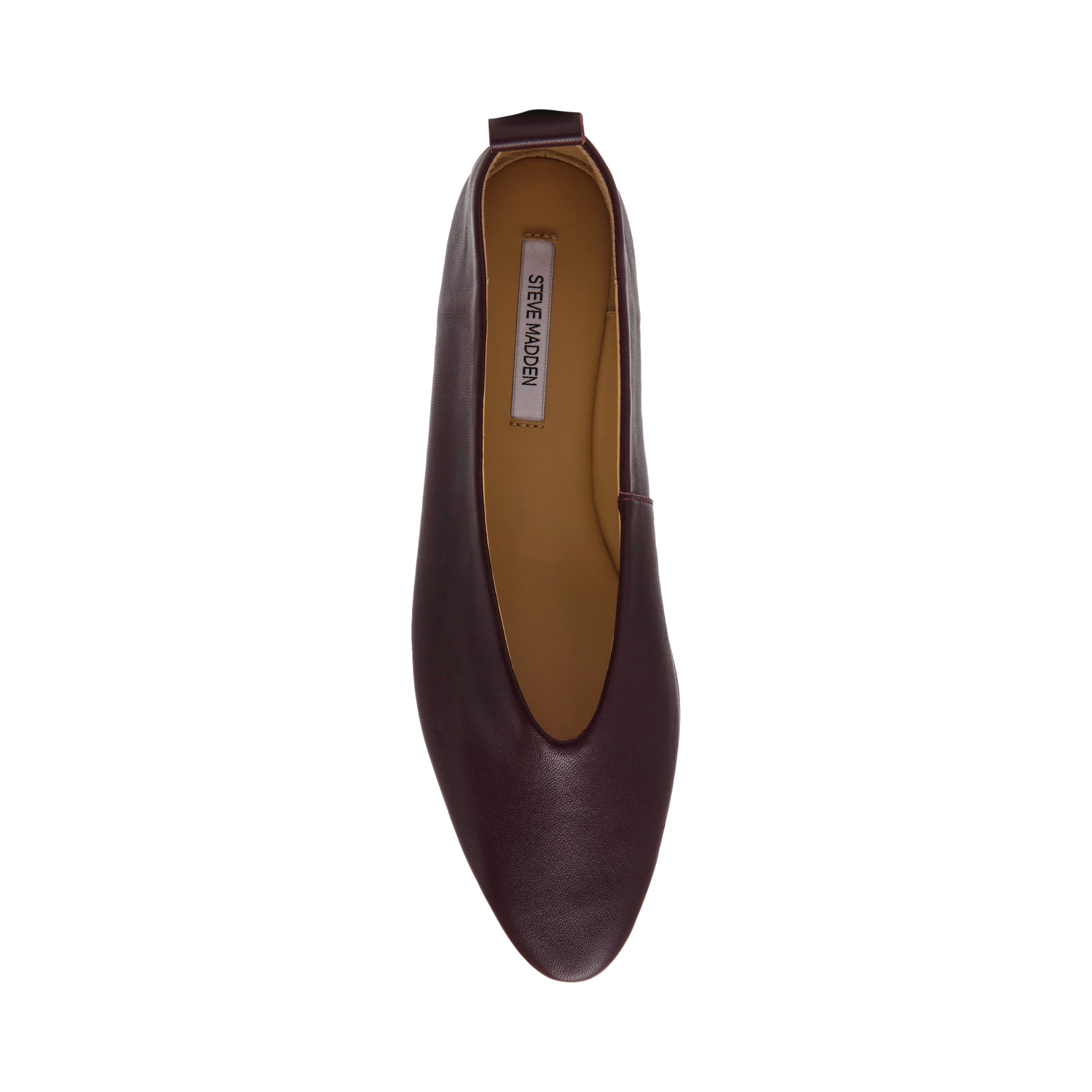 Steve Madden Swanky ballerine prune cuir véritable