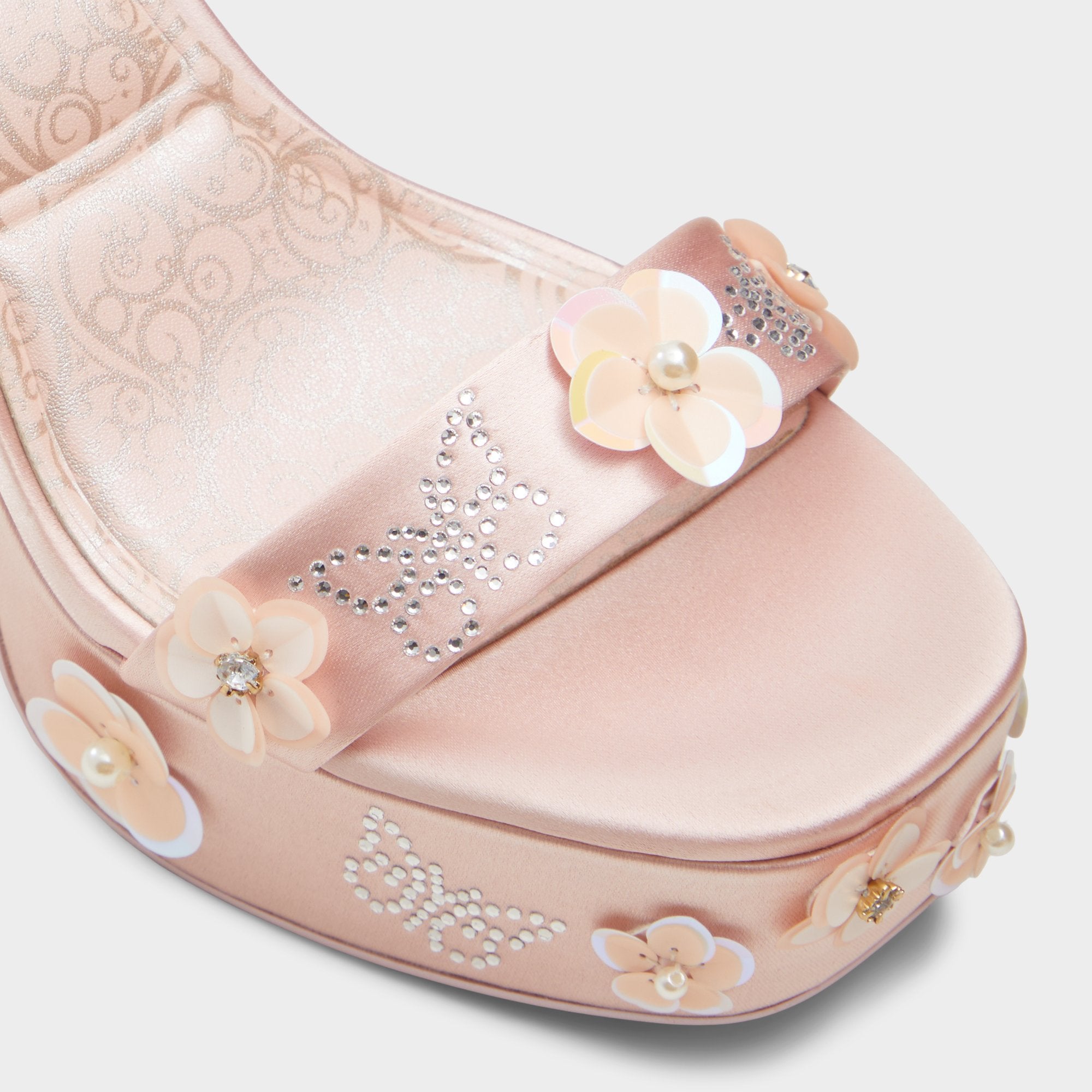 ALDO Beautifical Sandales Roses Plateforme Satin