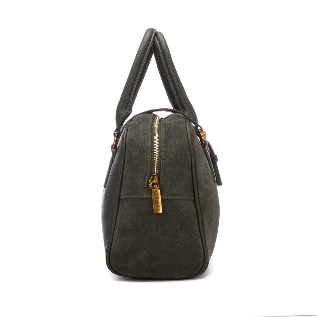 Carmela 18624103 sac femme kaki cuir serraje