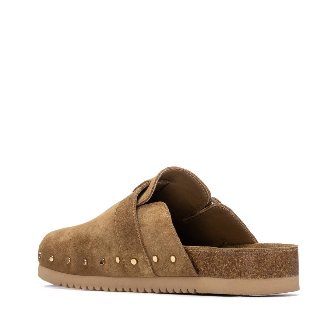 Carmela 16327001 sabot cuir camel à clous