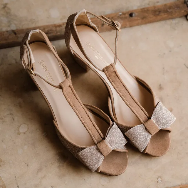 Dessine Moi Un Soulier Charlotte velours bois de rose 38