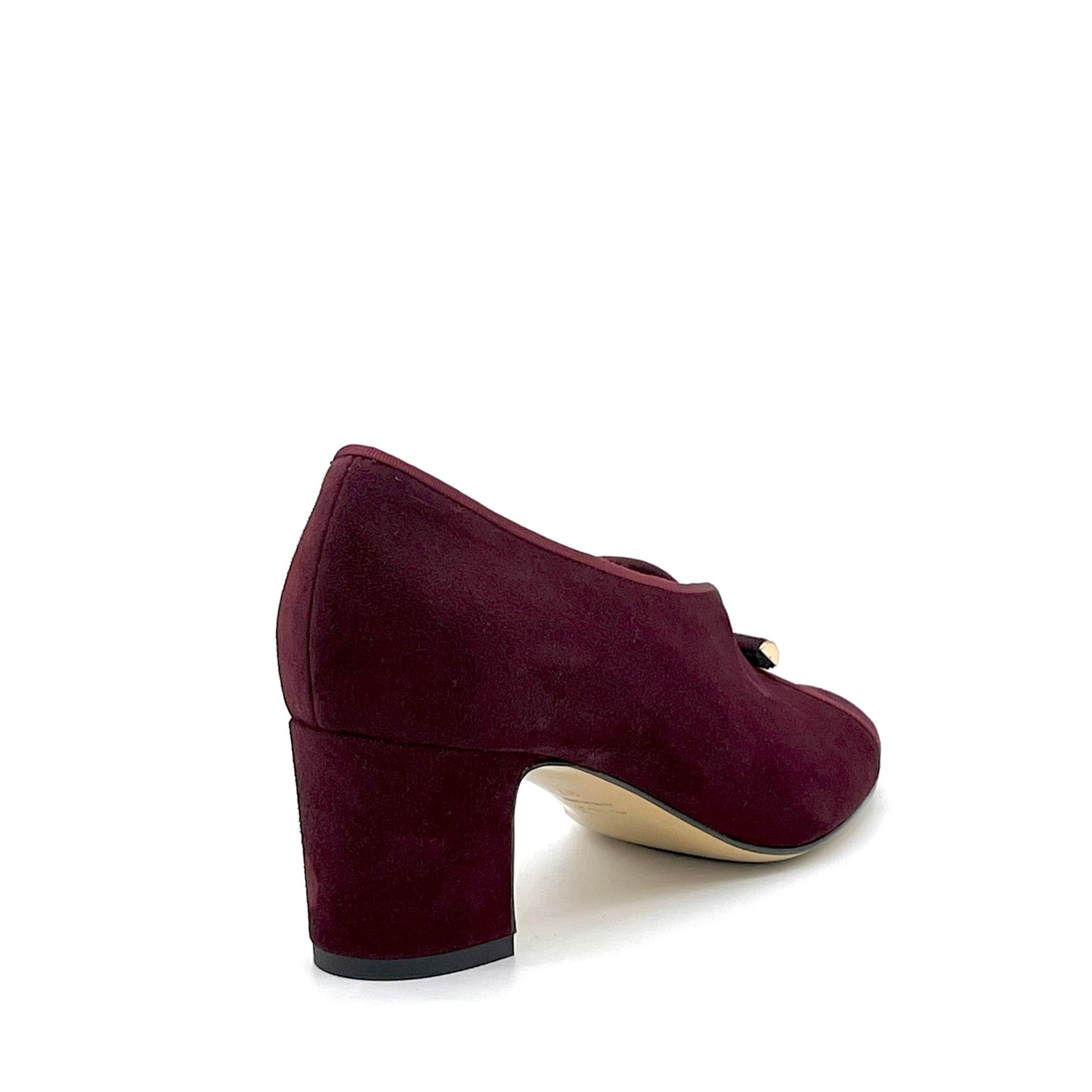 ELATA 56524 derbies bordeaux velours talon 5,5