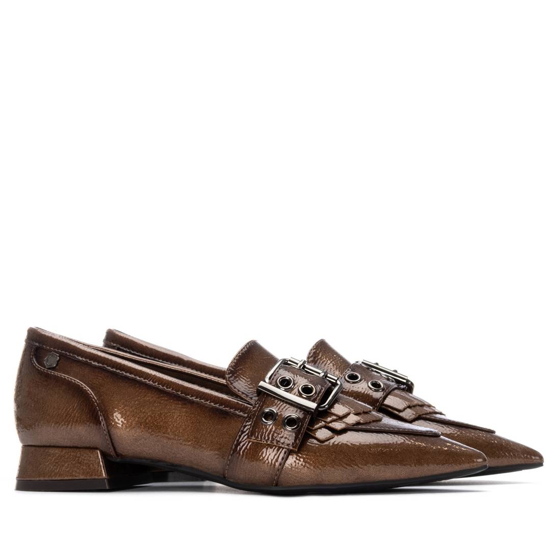 Carmela 16255802 mocassins femme taupe vernis