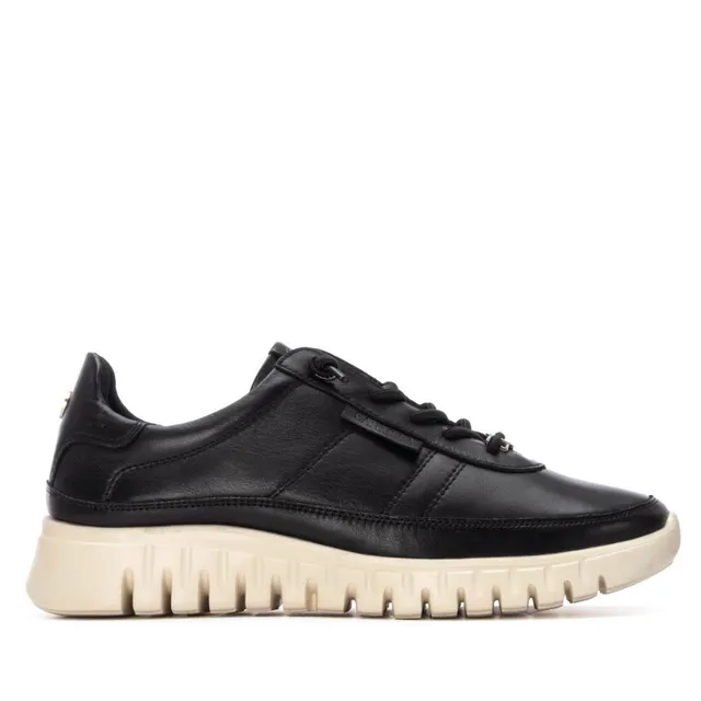 Carmela 16252502 baskets cuir noir à lacets