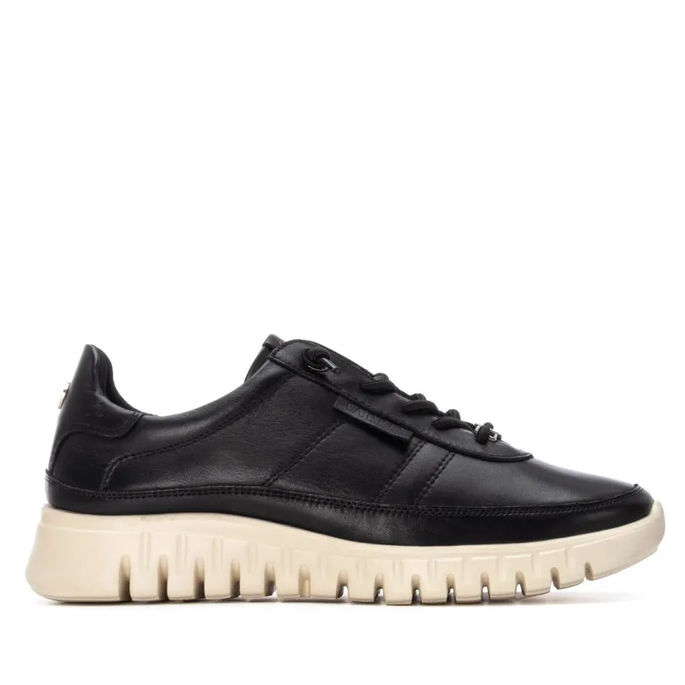 Carmela 16252502 baskets cuir noir à lacets