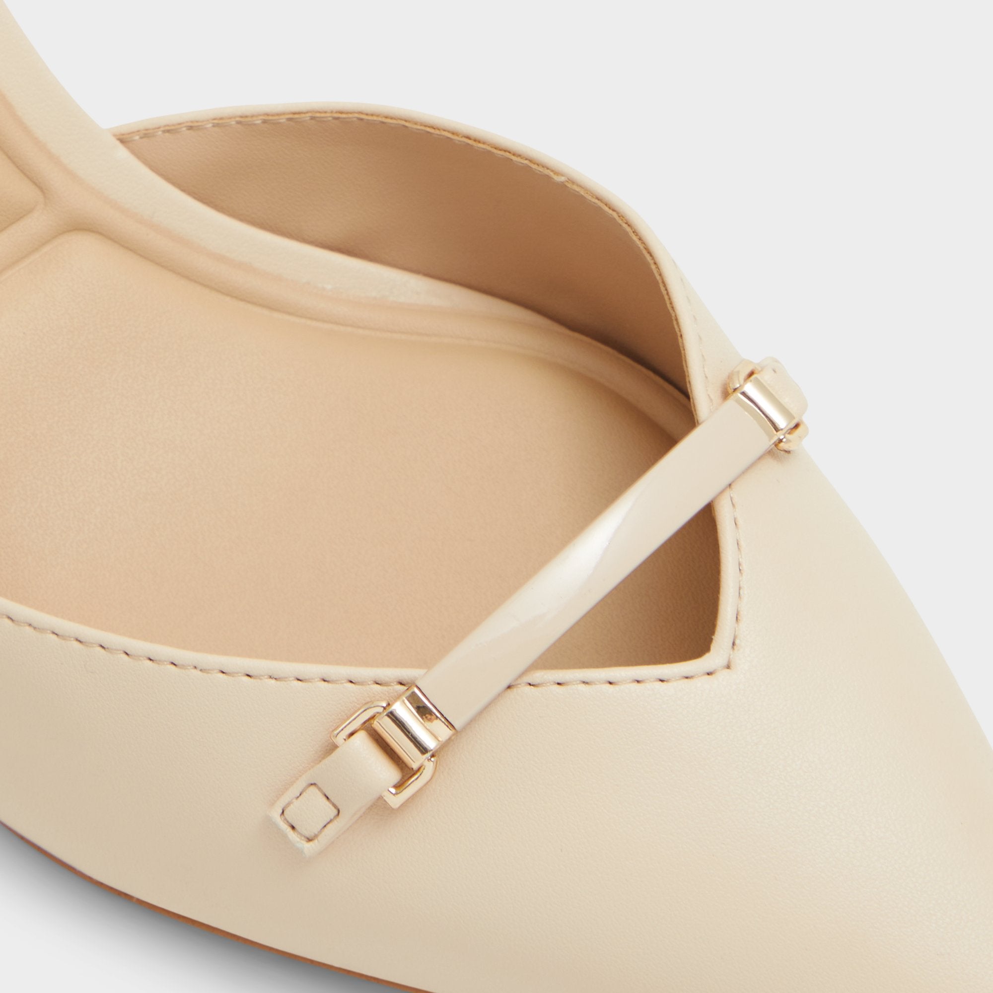 Aldo Nailah mules escarpins beige petit talon
