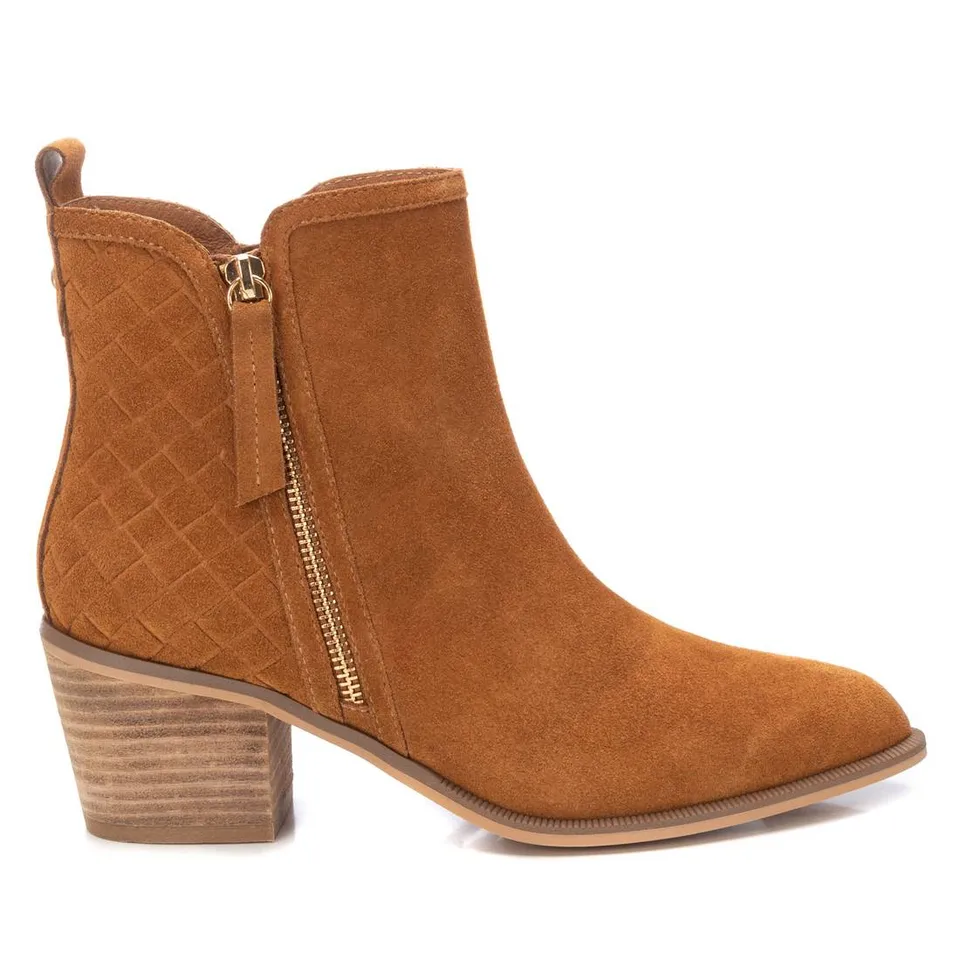Carmela 16152001 bottine marron cuir zip