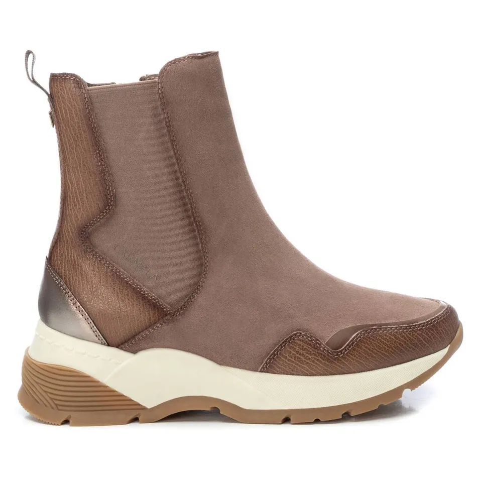 Carmela 16117003 basket montante femme daim marron zip