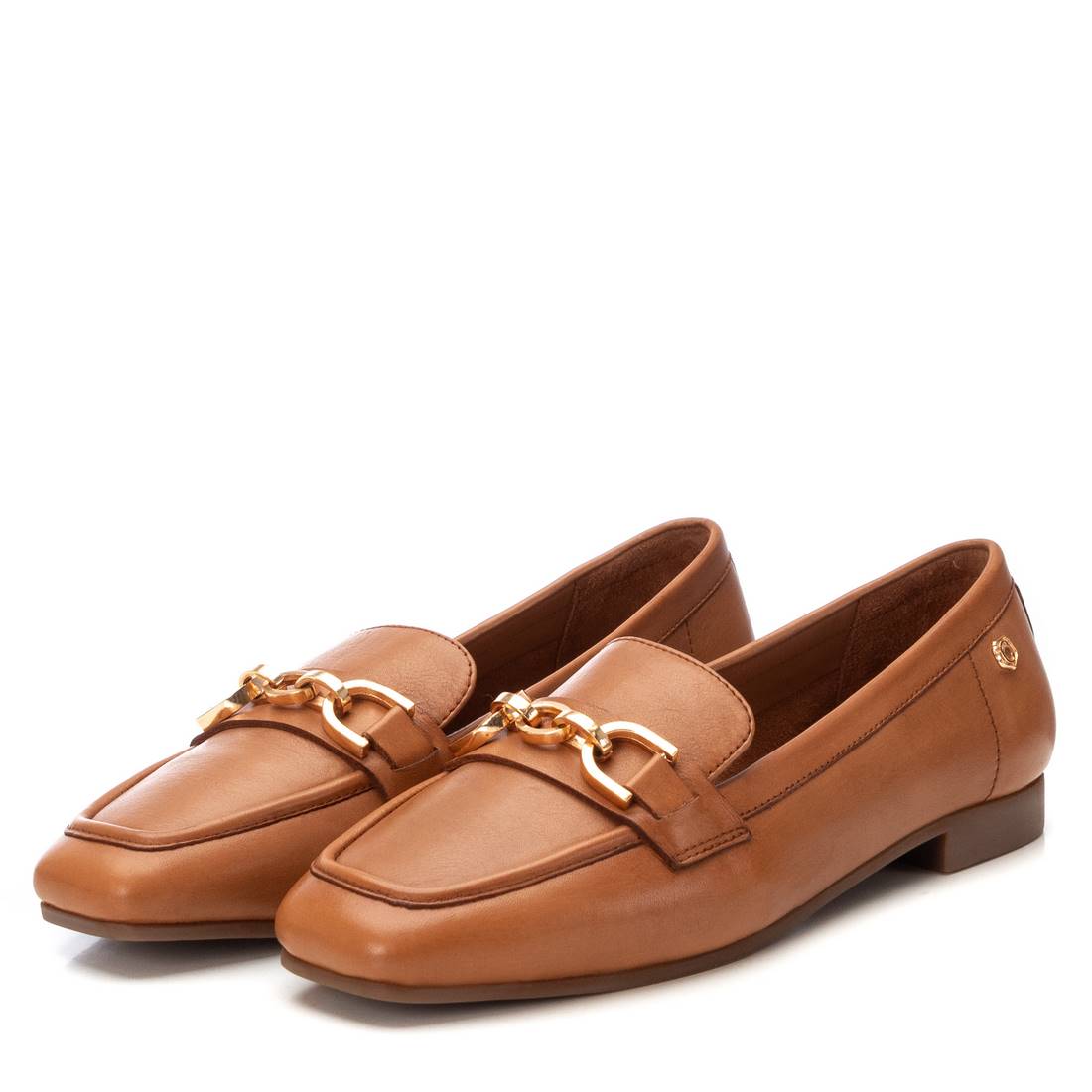 Carmela 16213801 mocassins camel cuir mors metal