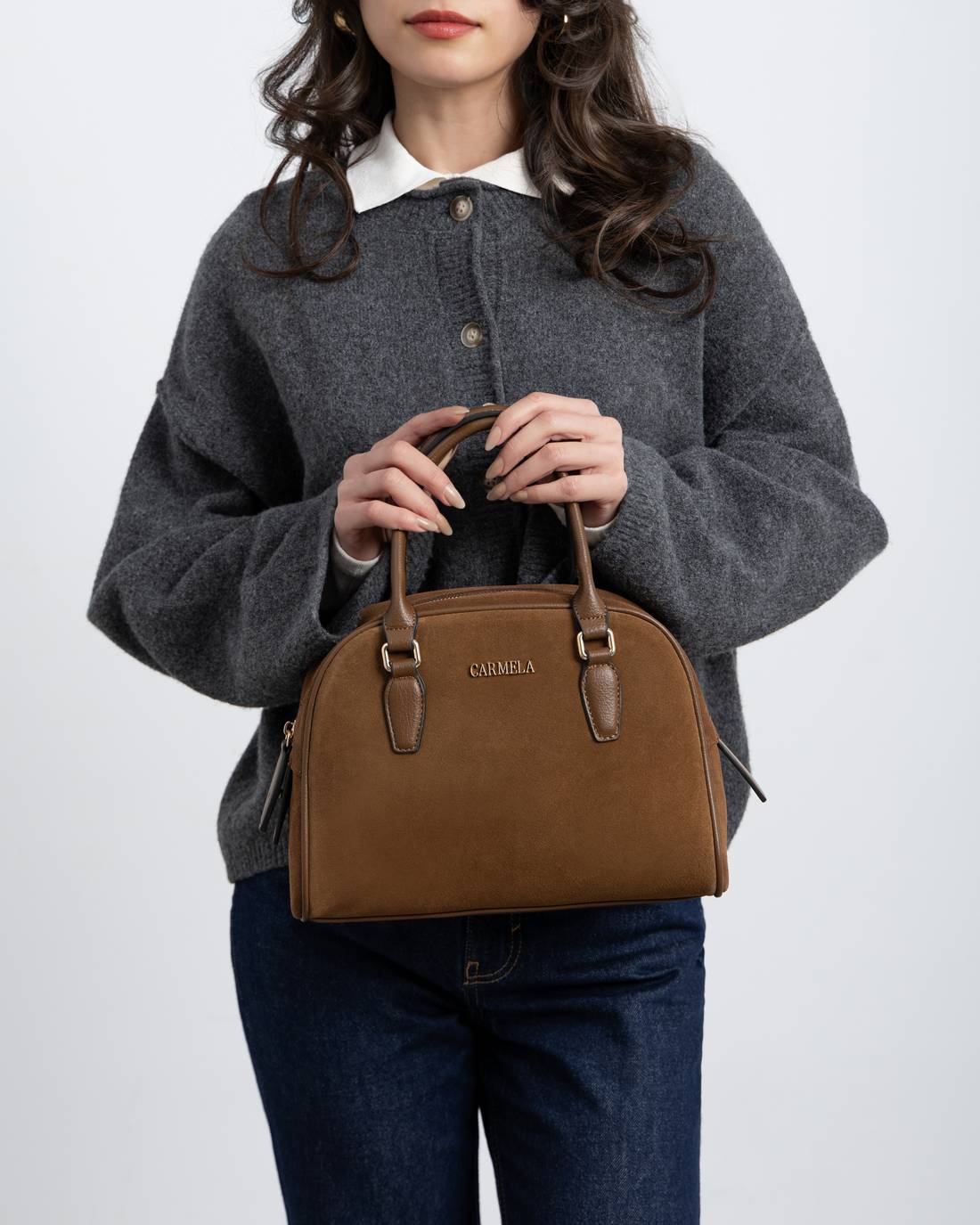 Carmela 18616701 sac cuir camel 29 cm