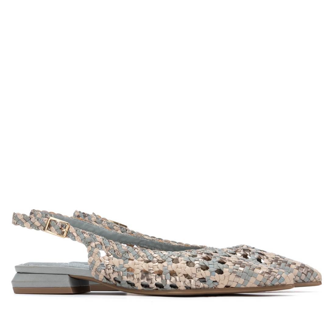 Carmela 16312906 ballerines cuir jeans talon bas