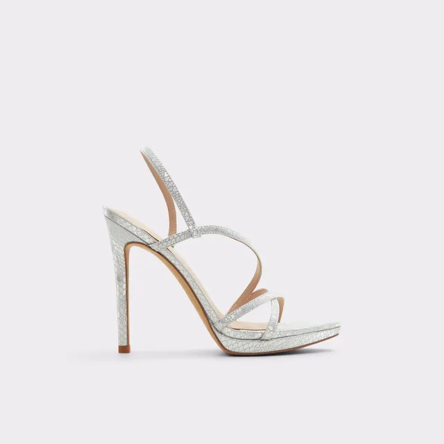 Aldo Resurge escarpins à brides argentés métallisés
