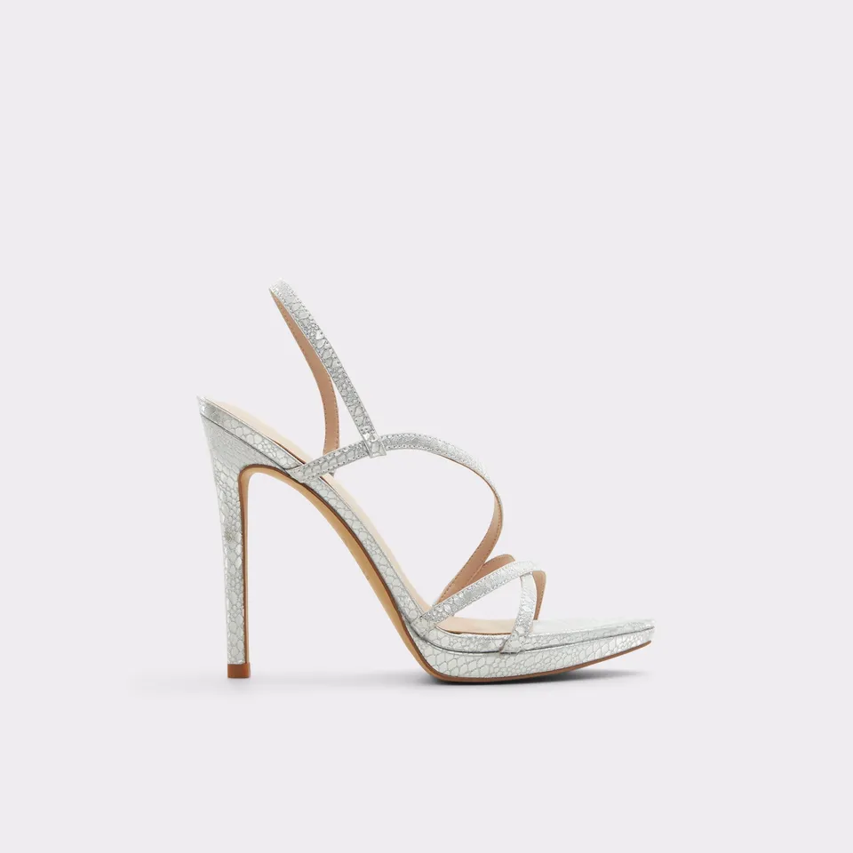 Aldo Resurge escarpins à brides argentés métallisés