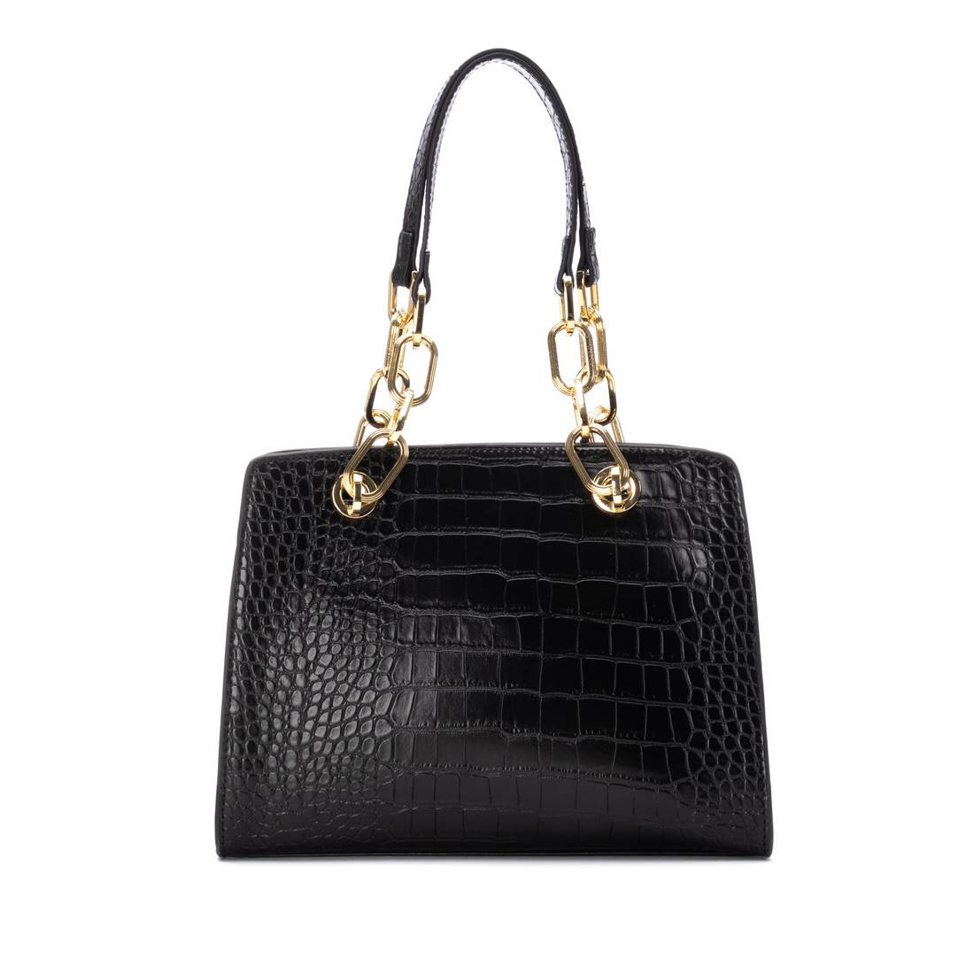 Carmela 18618101 sac bandoulière noir effet coco vegan