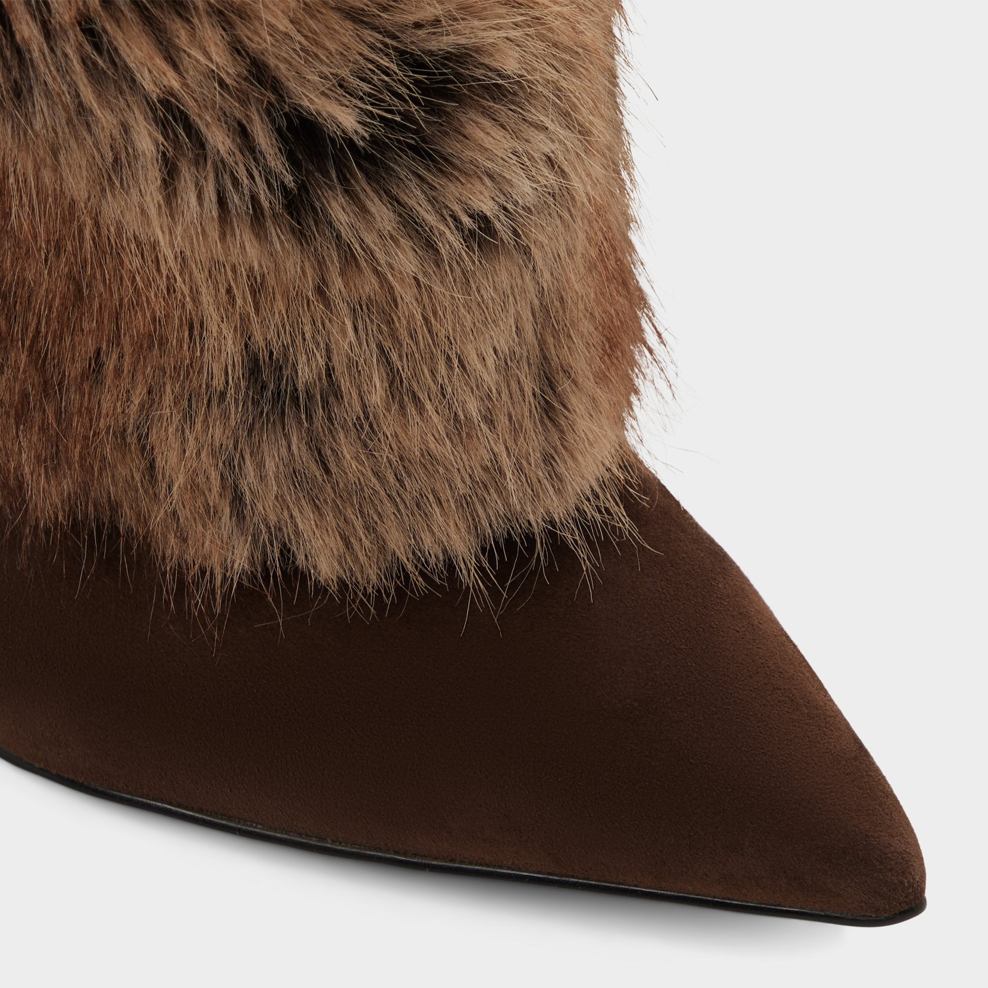 ALDO Lennore bottes genou marron fourrure