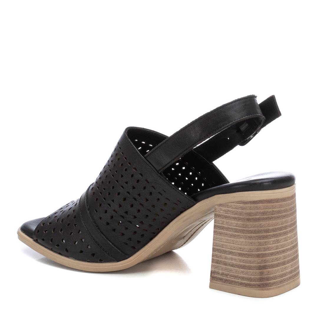 Carmela 16065104 sandale cuir noir talon 9 cm