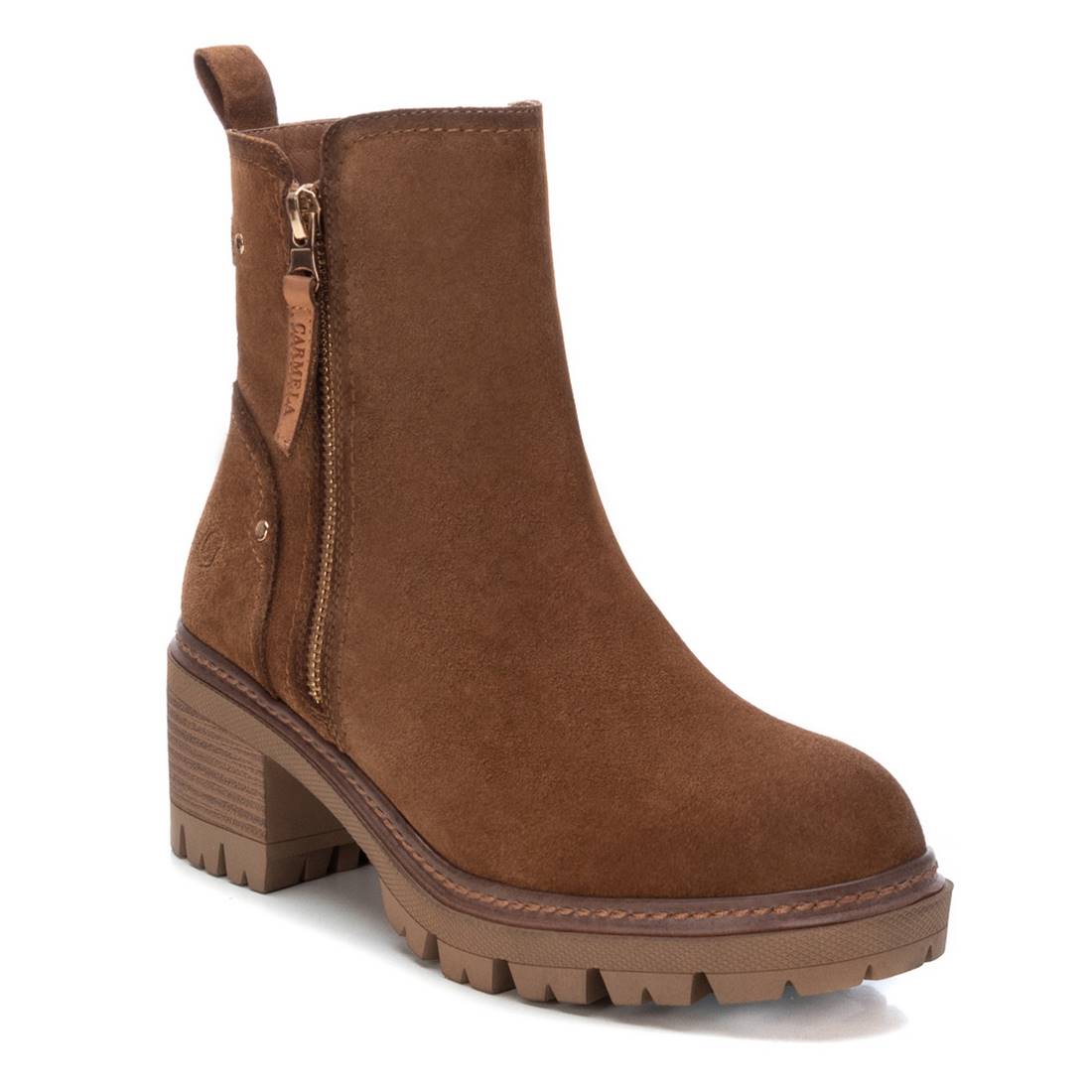 Carmela 16108101 bottine cuir marron talon 7 cm