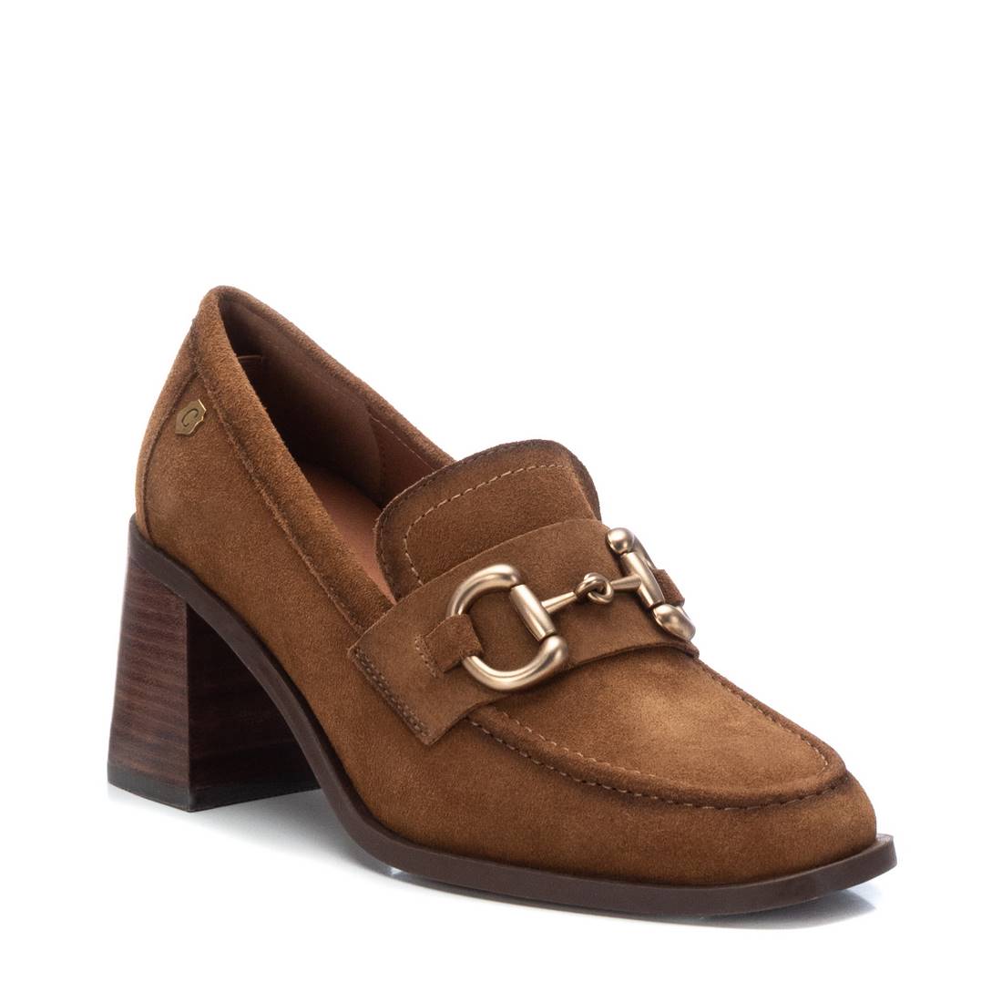 Carmela 16113801 mocassin marron daim talon 7 cm