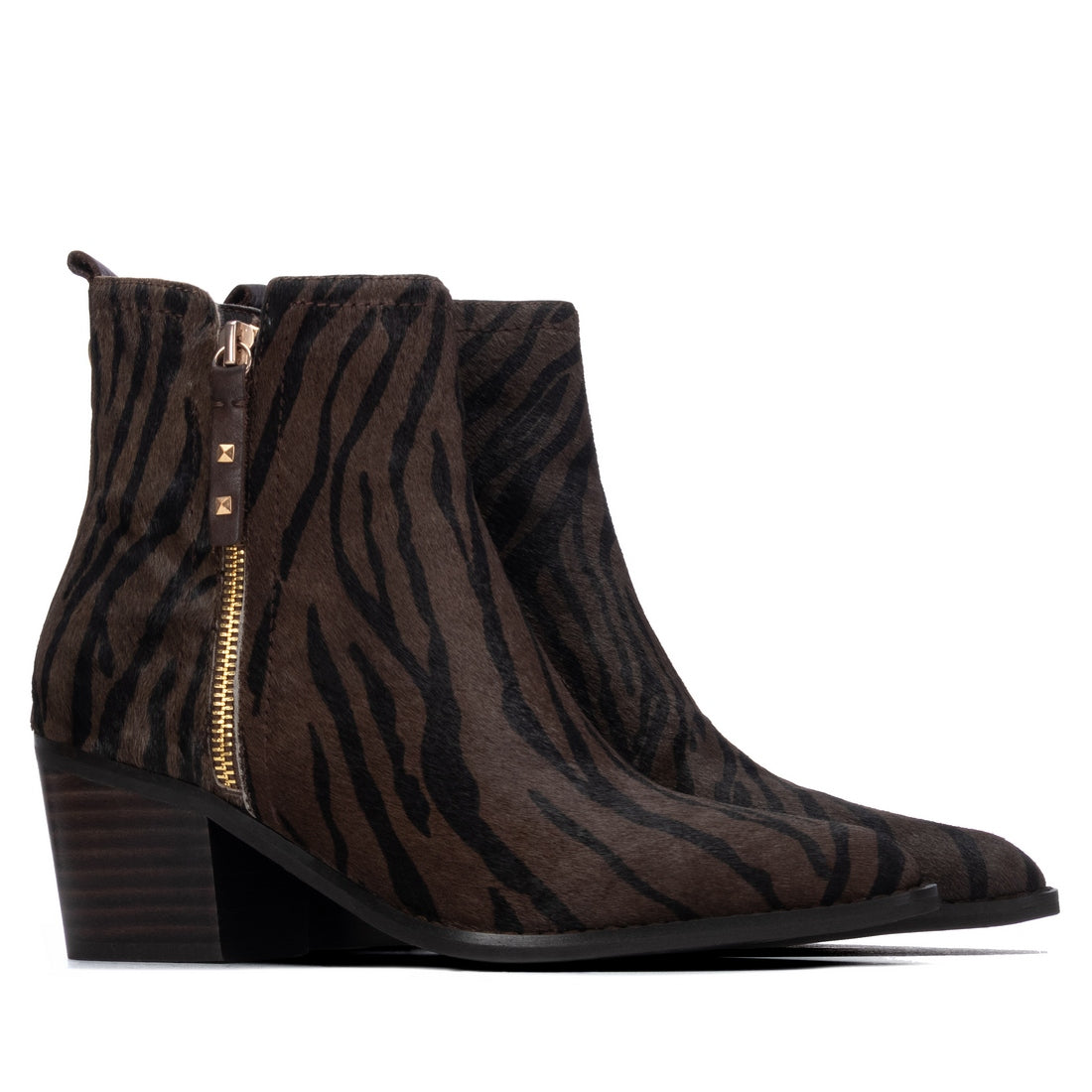 Carmela 16438601 bottine femme noir animal cuir