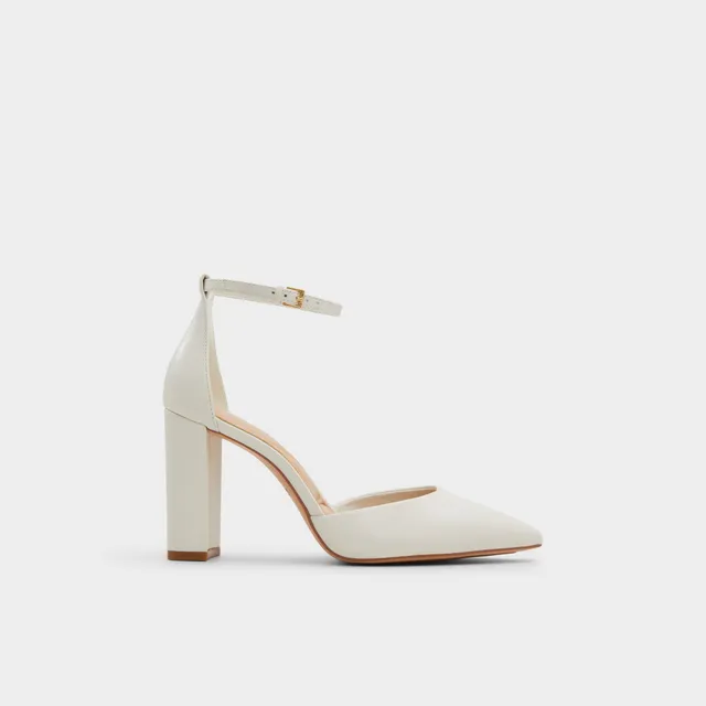 ALDO Faith escarpins blancs talon bloc brides
