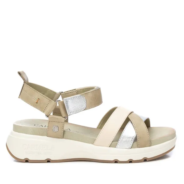 Carmela 16148002 sandale cuir verte velcro