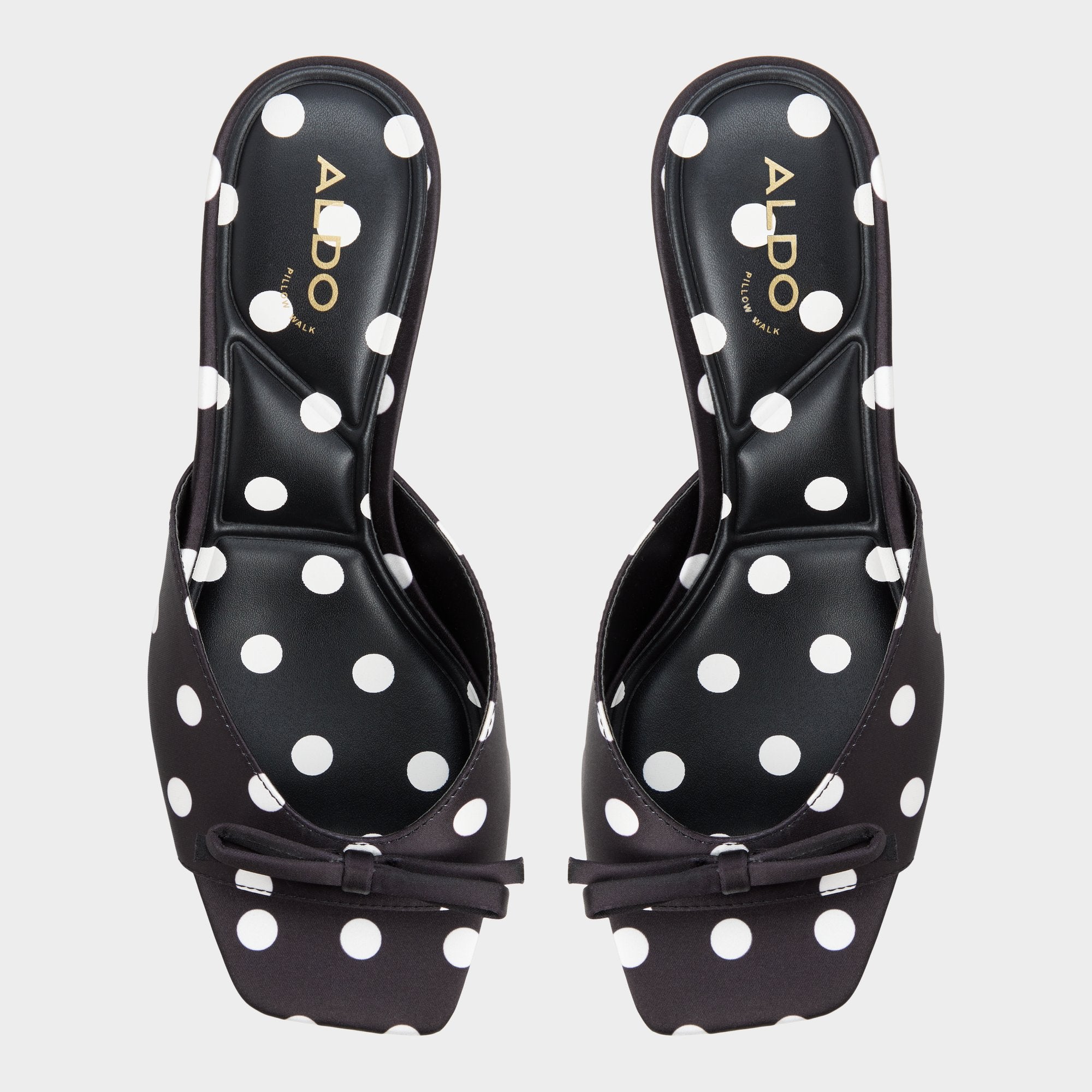 Aldo Belerose escarpins noirs nœud talon haut