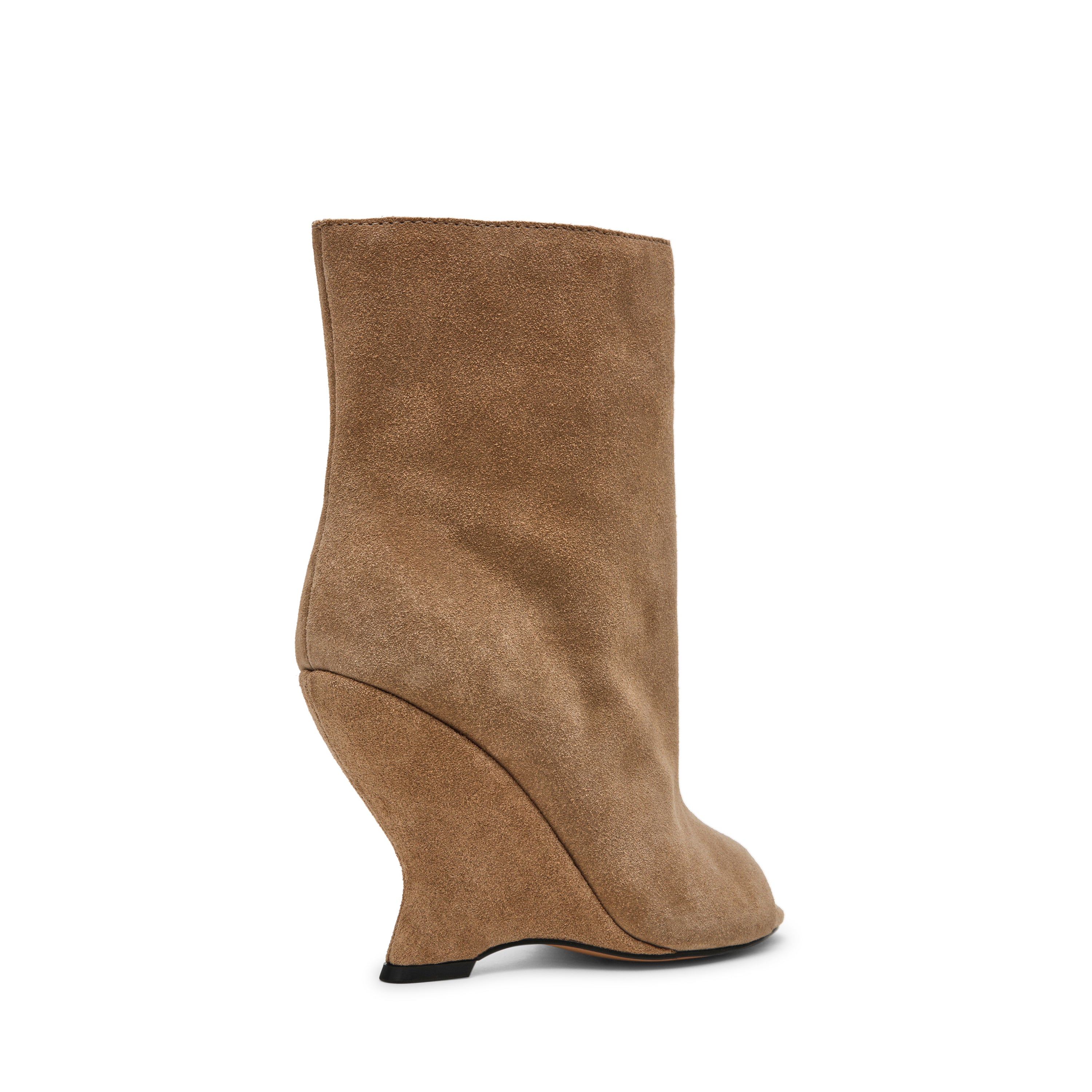 Steve Madden Rylix bottine taupe daim compensée 10 cm